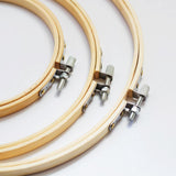 Maxbell 2Pcs Bamboo Embroidery Frame Hoop Ring Cross Stitch Sewing Tool Craft 4" 5"