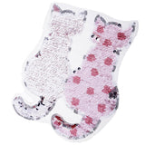 Maxbell 2Pcs Cute Cat Sequins Sewing Applique Reversible Embroidery Clothes Patches