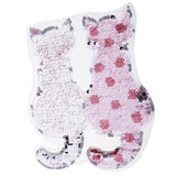 Maxbell 2Pcs Cute Cat Sequins Sewing Applique Reversible Embroidery Clothes Patches