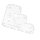 Maxbell 1pc Leather Craft Acrylic Cutting Circle Corner Stitching Template 3.38mm - Aladdin Shoppers