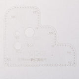 Maxbell 1pc Leather Craft Acrylic Cutting Circle Corner Stitching Template 3.38mm - Aladdin Shoppers