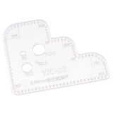 Maxbell 1pc Leather Craft Acrylic Cutting Circle Corner Stitching Template 3.38mm - Aladdin Shoppers