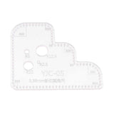 Maxbell 1pc Leather Craft Acrylic Cutting Circle Corner Stitching Template 3.38mm - Aladdin Shoppers