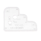 Maxbell 1pc Leather Craft Acrylic Cutting Circle Corner Stitching Template 3.38mm - Aladdin Shoppers