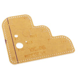 Maxbell 1pc Leather Craft Acrylic Cutting Circle Corner Stitching Template 3mm - Aladdin Shoppers