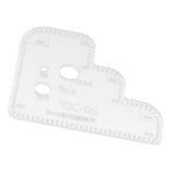 Maxbell 1pc Leather Craft Acrylic Cutting Circle Corner Stitching Template 3mm - Aladdin Shoppers