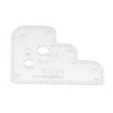 Maxbell 1pc Leather Craft Acrylic Cutting Circle Corner Stitching Template 3mm - Aladdin Shoppers