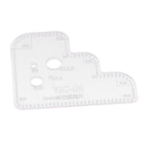 Maxbell 1pc Leather Craft Acrylic Cutting Circle Corner Stitching Template 3mm - Aladdin Shoppers