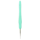 Maxbell 2 Pieces Plastic Grip Handle Metal Crochet Hook for Hand Sewing