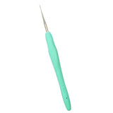 Maxbell 2 Pieces Plastic Grip Handle Metal Crochet Hook for Hand Sewing