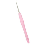Maxbell 2pcs Soft Grip Handle Iron Metal Crochet Hook for Sewing Crafts 1.0mm 1.5mm