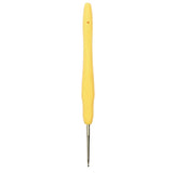 Maxbell 2pcs Soft Grip Handle Iron Metal Crochet Hook for Sewing Crafts 1.0mm 1.5mm