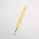 Maxbell 2pcs Soft Grip Handle Iron Metal Crochet Hook for Sewing Crafts 1.0mm 1.5mm