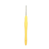 Maxbell 2pcs Soft Grip Handle Iron Metal Crochet Hook for Sewing Crafts 1.0mm 1.5mm
