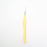 Maxbell 2pcs Soft Grip Handle Iron Metal Crochet Hook for Sewing Crafts 1.0mm 1.5mm