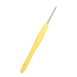 Maxbell 2pcs Soft Grip Handle Iron Metal Crochet Hook for Sewing Crafts 1.0mm 1.5mm