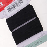 Maxbell 1.2M Sewing Cotton Binding Tape Bias Webbing Strap Ribbon Craft 25mm Black - Aladdin Shoppers