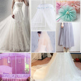 Maxbell 1 Yard Soft Tutu Fabric Mesh Net Tulle Wedding Bridal Dress Decor Beige - Aladdin Shoppers