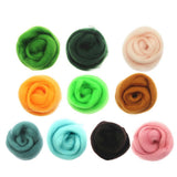 Maxbell 10g Wool Top Roving Felting Wool Spinning Felting Fiber Orange - Aladdin Shoppers