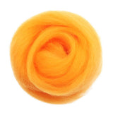 Maxbell 10g Wool Top Roving Felting Wool Spinning Felting Fiber Orange - Aladdin Shoppers