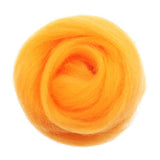 Maxbell 10g Wool Top Roving Felting Wool Spinning Felting Fiber Orange - Aladdin Shoppers