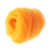 Maxbell 10g Wool Top Roving Felting Wool Spinning Felting Fiber Orange - Aladdin Shoppers
