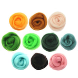 Maxbell 10g Wool Top Roving Felting Wool Spinning Felting Fiber Orange - Aladdin Shoppers