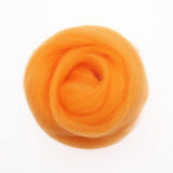 Maxbell 10g Wool Top Roving Felting Wool Spinning Felting Fiber Orange - Aladdin Shoppers