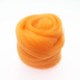 Maxbell 10g Wool Top Roving Felting Wool Spinning Felting Fiber Orange - Aladdin Shoppers