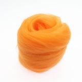 Maxbell 10g Wool Top Roving Felting Wool Spinning Felting Fiber Orange - Aladdin Shoppers