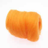 Maxbell 10g Wool Top Roving Felting Wool Spinning Felting Fiber Orange - Aladdin Shoppers