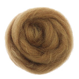 Maxbell 1 Piece 10g Wool Top Roving Felting Wool Spinning Felting Fiber Coffee - Aladdin Shoppers