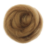 Maxbell 1 Piece 10g Wool Top Roving Felting Wool Spinning Felting Fiber Coffee - Aladdin Shoppers