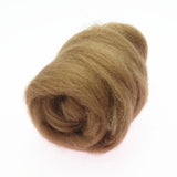 Maxbell 1 Piece 10g Wool Top Roving Felting Wool Spinning Felting Fiber Coffee - Aladdin Shoppers