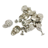 Maxbell 20 Sets Skull Studs Rivets Punk Rock DIY Spikes Shoes Bags Decor