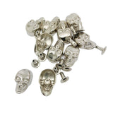 Maxbell 20 Sets Skull/Cone Studs Rivets Punk Rock DIY Spikes Shoes Bags Decor Silver