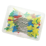 Maxbell Green Wrist Magnetic Pin Holder + 100 Pieces Butterfly Shape Dressmaker Pins