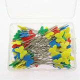 Maxbell Green Wrist Magnetic Pin Holder + 100 Pieces Butterfly Shape Dressmaker Pins