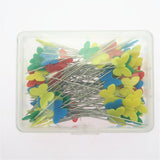 Maxbell Green Wrist Magnetic Pin Holder + 100 Pieces Butterfly Shape Dressmaker Pins