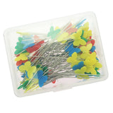 Maxbell Green Wrist Magnetic Pin Holder + 100 Pieces Butterfly Shape Dressmaker Pins