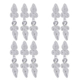 Maxbell 10 Pairs Chinese Frog Closure Buttons Knot Sewing Fasteners Silver - Aladdin Shoppers