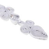 Maxbell 10 Pairs Chinese Frog Closure Buttons Knot Sewing Fasteners Silver - Aladdin Shoppers