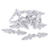 Maxbell 10 Pairs Chinese Frog Closure Buttons Knot Sewing Fasteners Silver - Aladdin Shoppers