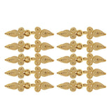 Maxbell 10 Pairs Chinese Frog Closure Buttons Knot Sewing Fasteners Gold - Aladdin Shoppers