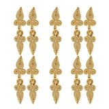 Maxbell 10 Pairs Chinese Frog Closure Buttons Knot Sewing Fasteners Gold - Aladdin Shoppers