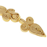 Maxbell 10 Pairs Chinese Frog Closure Buttons Knot Sewing Fasteners Gold - Aladdin Shoppers