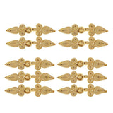 Maxbell 10 Pairs Chinese Frog Closure Buttons Knot Sewing Fasteners Gold - Aladdin Shoppers