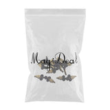 Maxbell 10 Pairs Chinese Frog Closure Buttons Knot Sewing Fasteners Black and Gold - Aladdin Shoppers