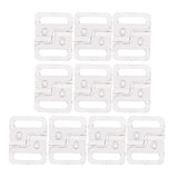 Maxbell Plastic Bikini Bra Clips Hook Swimwear Clicker Bikini Accessories 14mm Clear - Aladdin Shoppers