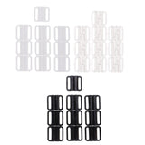 Maxbell 20 Pairs Bra Closure Clasps Clips Back Strap Holder Lingerie Accessories